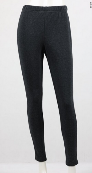 WHISPERS CHARCOAL GREY  LINED TIGHTS WITH VELVET FLEECE