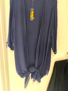 QQ NAVY LOOSE JACKET
