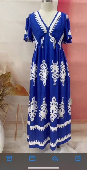 ROYAL BLUE & WHITE MAX BY LORRAINE