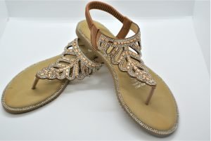 JOYY Tan Diamonte Sandal