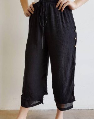 MD LOVE BEACHPANTS  BLACK