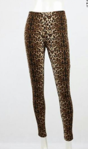 TAN LEOPARD PRINT TIGHTS BY LILIA