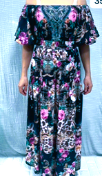 GEMS BY LORRAINE BLACK PRINT MAXI