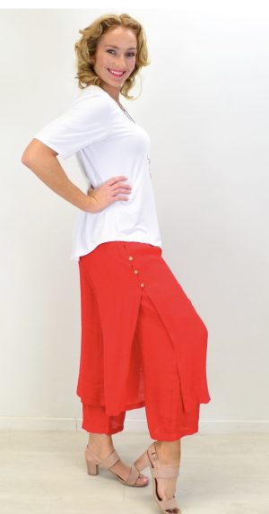 HOURGLASS RED BEACHPANTS